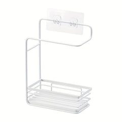 Kitchen Rag Rack Iron Wall Hanging Sponge Storage Rack