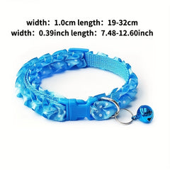 Flower Cat Collar with Bell - Small/Medium Kittens, Puppies