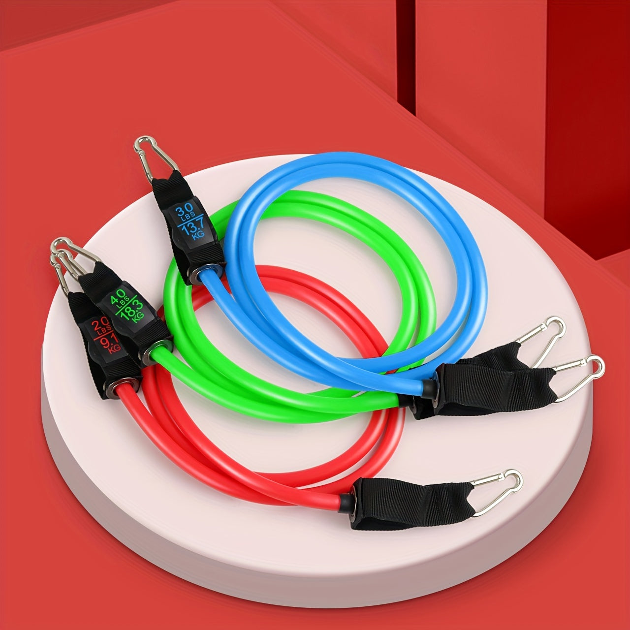TPE Resistance Bands for Yoga Pilates Gym Exercise