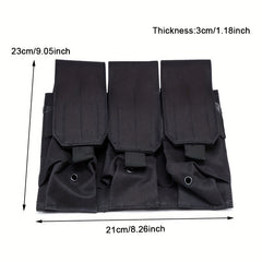 1pc Triple Magazine Pouch MOLLE Bag