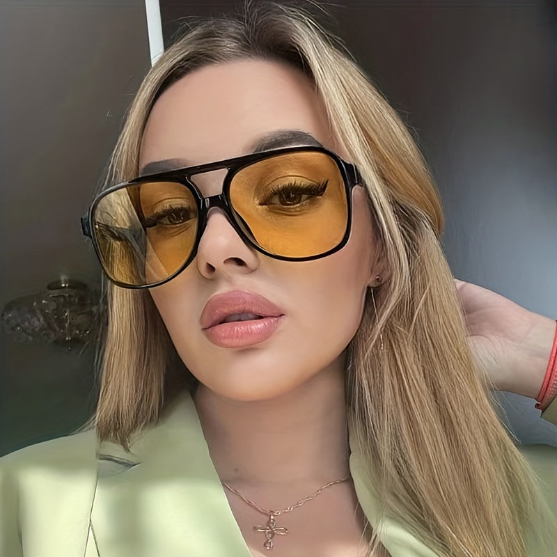 Hip hop Aviator Sunglasses Vintage Sunshade Glasses UV Protection