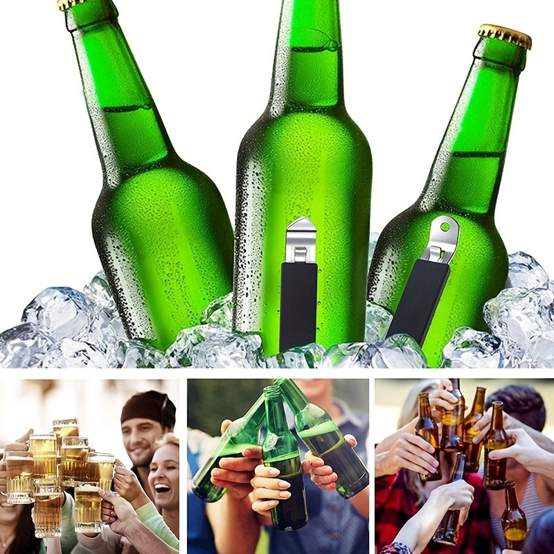 3PCS Magnetic Bottle Openers Can Opener Stainless Steel Small Beer Opener