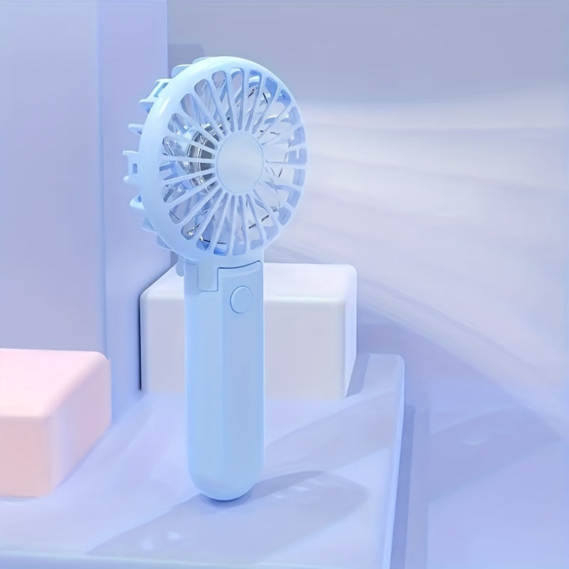 Cartoon Shape Handheld Fan USB Rechargeable Pocket Fan