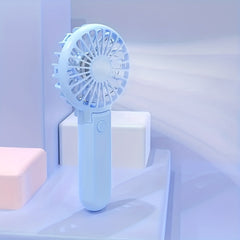 Cartoon Shape Handheld Fan USB Rechargeable Pocket Fan