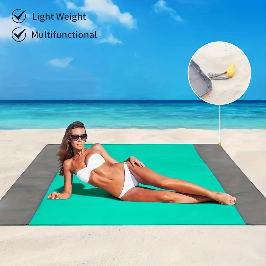Family Size Sandproof Beach Blanket Quick Drying Mat
