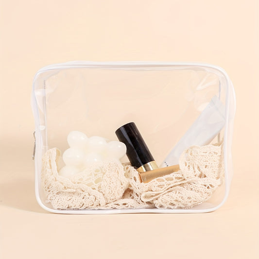 Waterproof Clear Makeup Bag for Women Travel and Toiletry Organizer