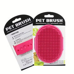 2 in 1 Pet Bath Brush and Massage Glove for Cats and Dogs