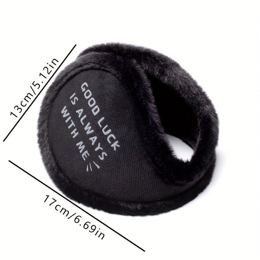 Men's Plush Winter Ear Warmers Thick Fleece Ear Muffs with Soft Fluffy Lining