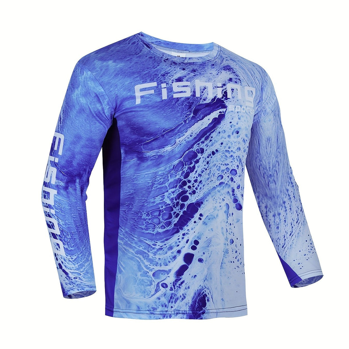 Men's Long Sleeve Fishing Shirt Crew Neck Sweatshirt