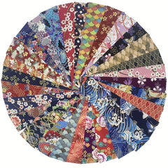 30pcs Japanese Cotton Fabric Patchwork Roll for Quilters and Sewing DIY Crafts