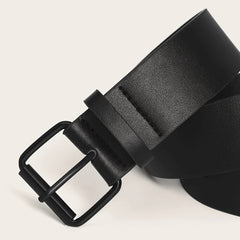Unisex Vintage Leather Belt for Jeans Casual Wear