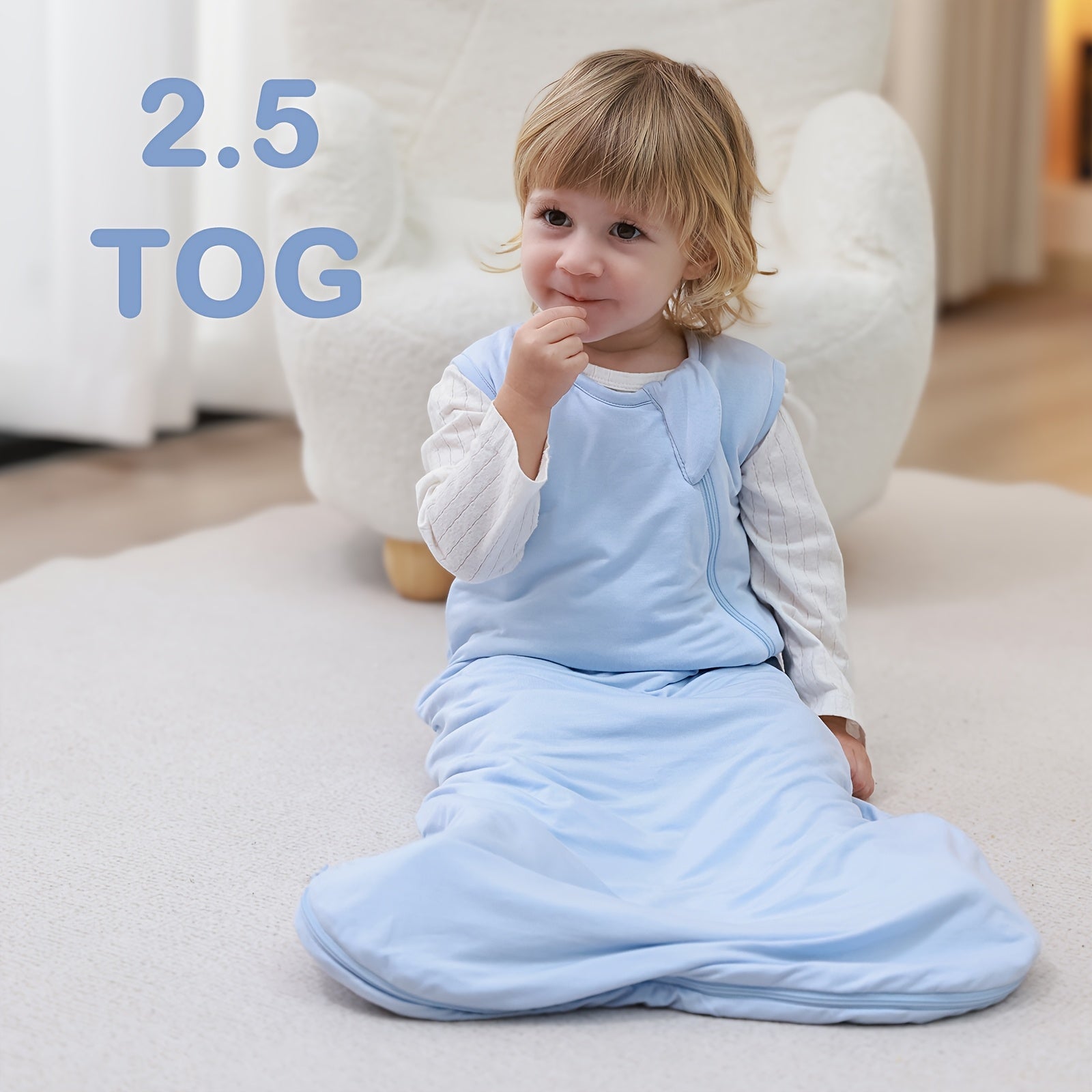 2 Pack Unisex Baby Sleep Sacks 2 5 Tog Bamboo Fiber Wearable Blankets Green