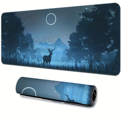 Deer & Forest Large Gaming Mouse Pad Overized Extended Thickened Mat