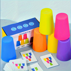 Interactive Stacking Cup Sorting Toy for Hand-Eye Coordination Training