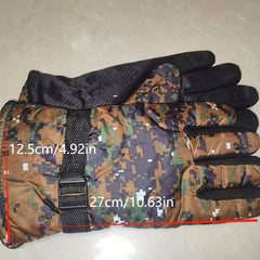 Winter Camouflage Windproof Gloves for Skiing Cycling