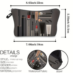 Mini Cosmetic Print Makeup Bag for Women Traveling
