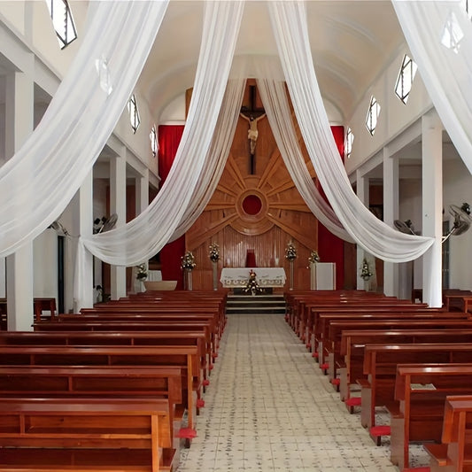 Arched Wedding Drapery Hanging Fabric Decoration