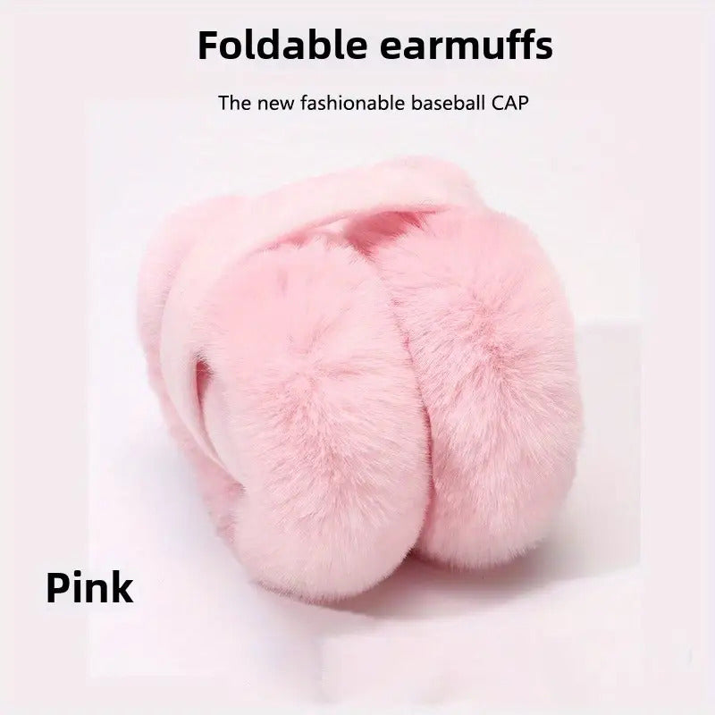 Plush Earmuffs Soft & Comfortable Hand Wash Perfect for Outdoor Activities
