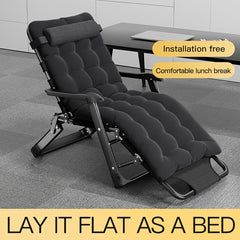 SUOLE Outdoor Folding Lounge Chairs 2 In 1 Bed for Office Nap Camping Beach