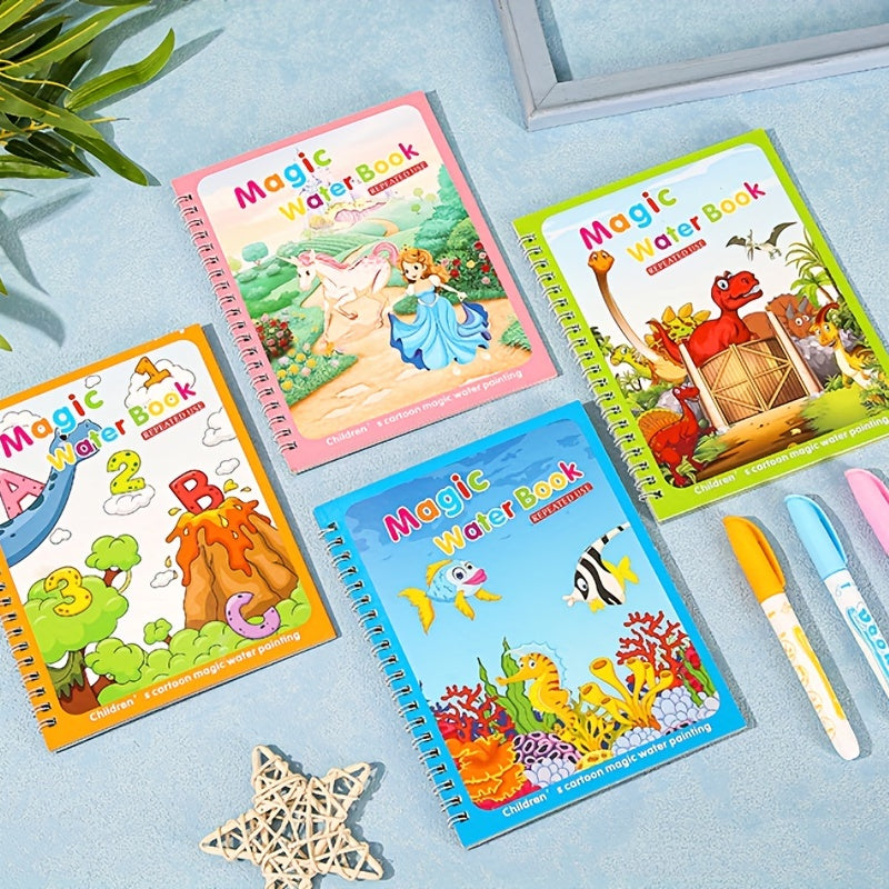 Reusable Water Painting Book for Kids - Fun and Educational Gift