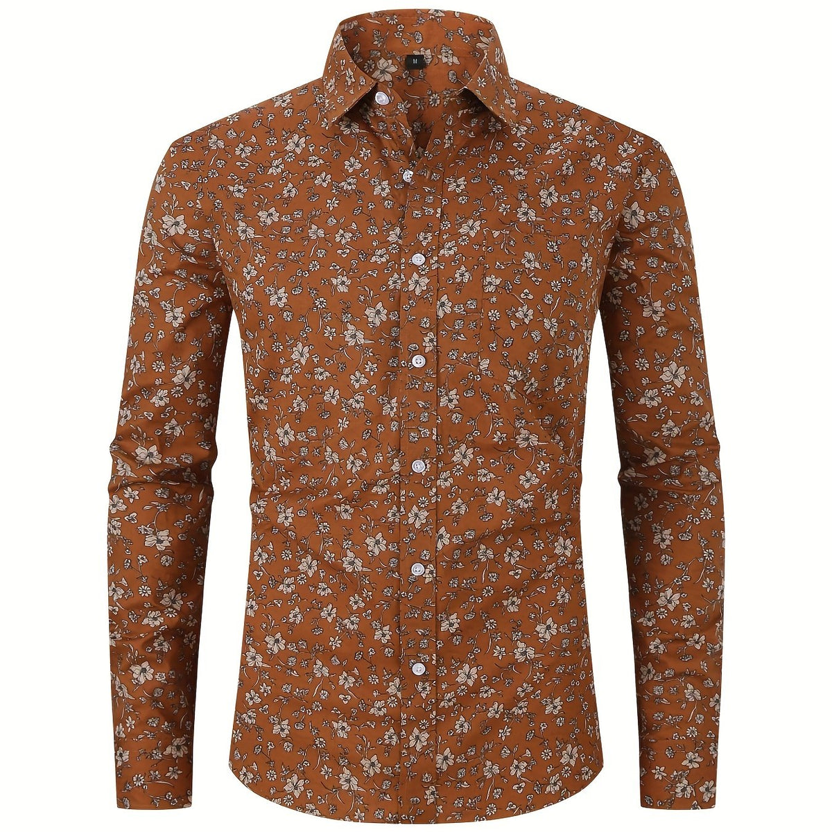 Men's Pattern Formal Button Up Shirt Spring/Fall Business Wear