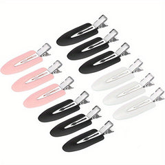 12pcs No Bend Hair Clips No Crease Barrette Duck Money Clip No Concave