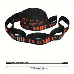 2pcs Hammock Straps High Load Bearing Outdoor Camping