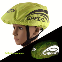 Cycling Helmet Rain Shield Waterproof Cover Reflective Safety Hood