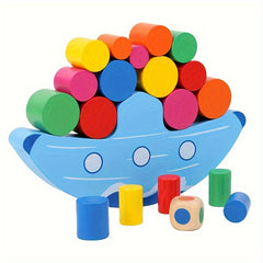 Educational Wooden Moon Balance Game for Kids
