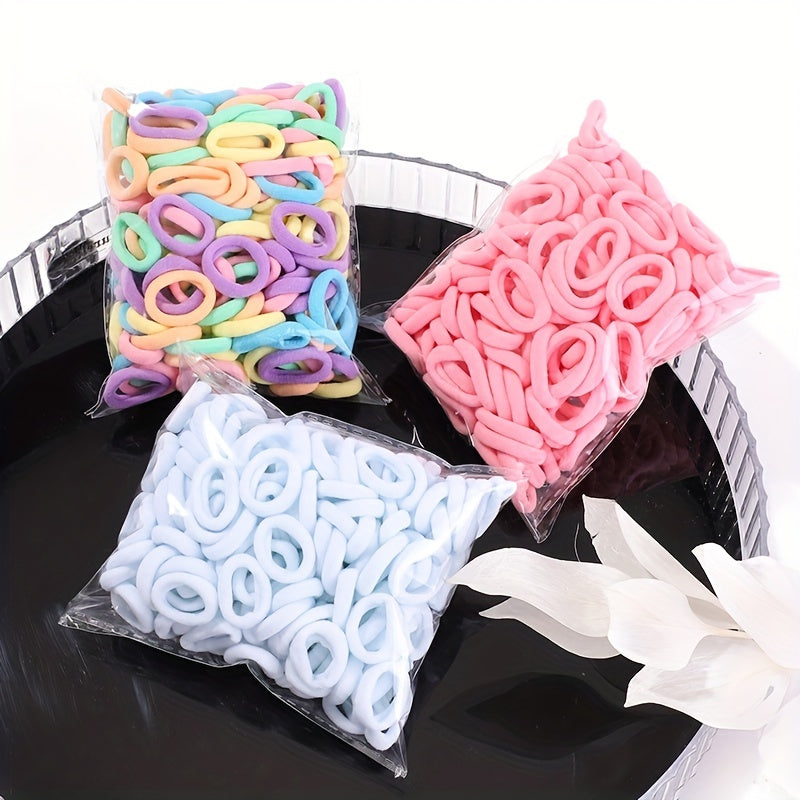 50pcs Colorful Hair Tie Ponytail Holders Scrunchies Hair Accessories for Baby Gi