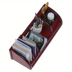 Dollhouse Wooden Bookshelf Model w/ Stationery Books