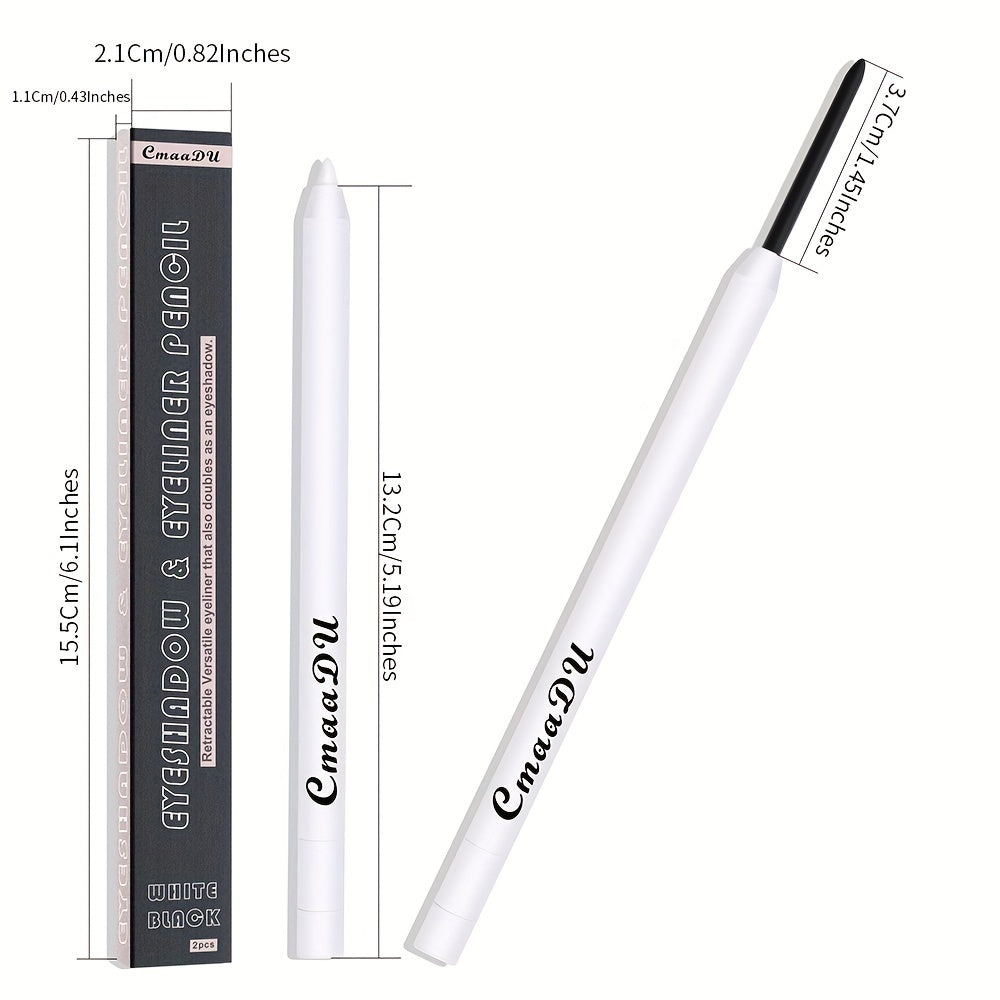 Waterproof Gel Eyeliner Pencil Quick Drying Smooth Long Lasting Brighten