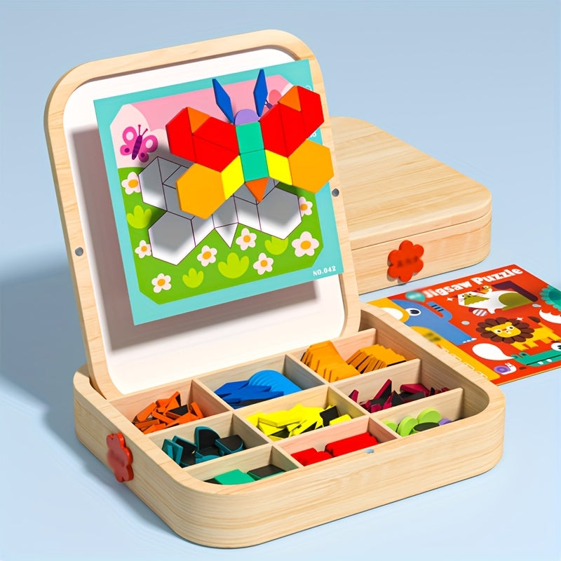 Hibobi 288pcs Wooden Tangle Puzzle Toy Set for Kids