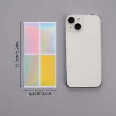 10pcs Large Laser Multifunctional Label Sticker Pack