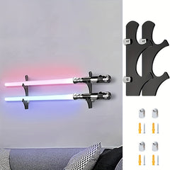 Wall Mounted Lightsaber Stand Sword Display Rack For 1-2 Swords