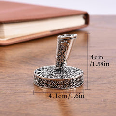 Zinc Alloy Metal Engraved Pen Holder Student & Office Decoration