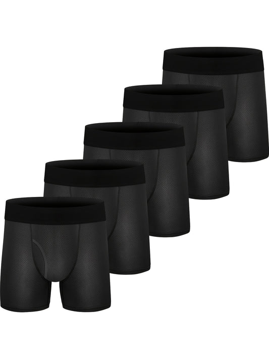 5pcs Boys Boxer Briefs Underwear Soft Comfortable Breathable Kids Clothes