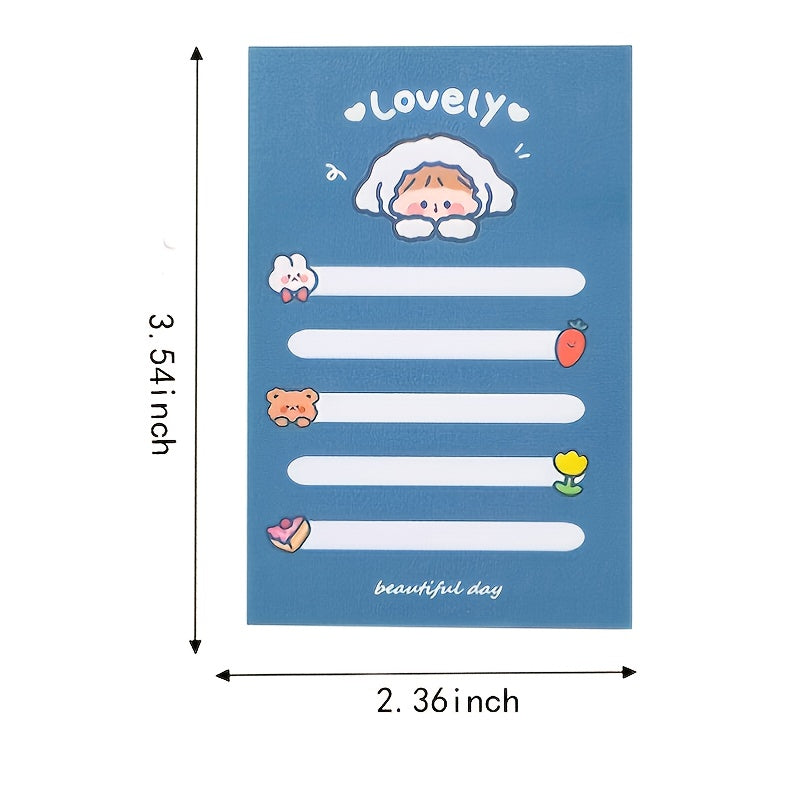 1pc Bear Sticky Notes 80sheets Heart Post Message Tearable Note