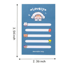 1pc Bear Sticky Notes 80sheets Heart Post Message Tearable Note