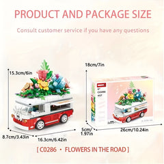 Vomma Flower Car Camping Car Model Toy for Kids