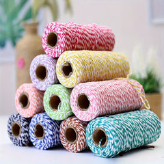 100M Cotton Twine Packing String 2mm for Wedding Craft Knitting DIY