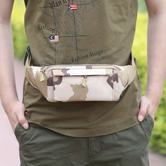 Men's Waist Bag Mobile Phone Bag Outdoor Camouflage Shoulder Cross Bag