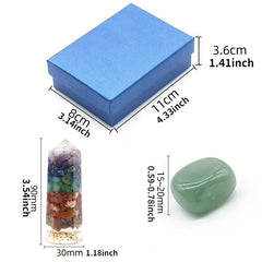 7 Chakras Gemstone Set Natural Crystal Healing Stones Yoga Balance Energy