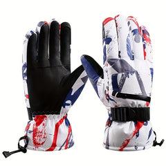 Waterproof Touch Screen Non slip Plus Velvet Windproof Warm Gloves