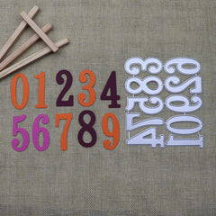 Numbers 0-9 Metal Cutting Dies 2 Inch Scrapbooking DIY Craft
