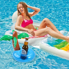 Unicorn & Flamingo Inflatable Cup Holders - Pool Float & Party Decor