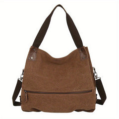 Large Capacity Shoulder Bag Casual Storage Bag For Work Women Solid Bag