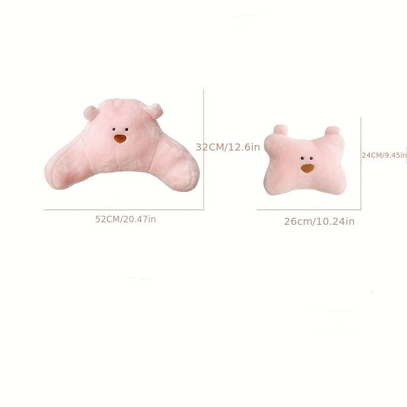 Cartoon Plush Pillow Car Headrest Neck Support