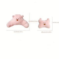 Cartoon Plush Pillow Car Headrest Neck Support