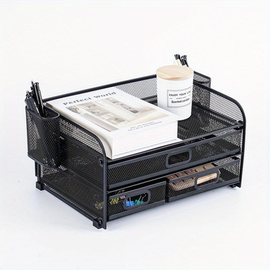 Desktop File Rack Archive Data Drawer Type Metal Storage Cabinet